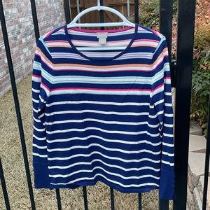 Chico’s Multi-colored Lightweight Sweater, Size 1